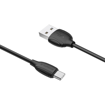 Дата кабель USB 2.0 AM to Type-C 1.0m BX19 Benefit 3A Black BOROFONE (BX19CB)