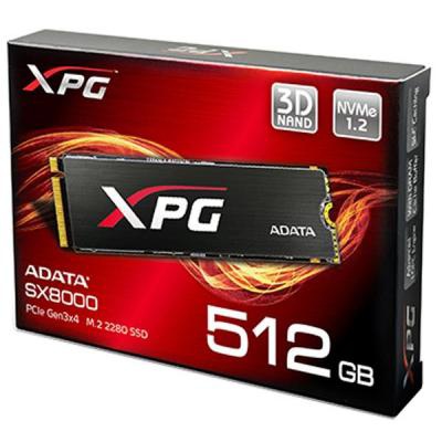 Накопитель SSD M.2 2280 512GB ADATA (ASX8000NPC-512GM-C)