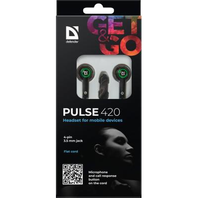Навушники Defender Pulse 420 Green (63422)