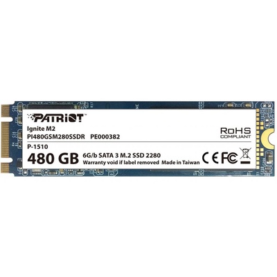 Накопитель SSD M.2 2280 480GB Patriot (PI480GSM280SSDR)