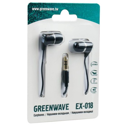 Наушники Greenwave EX-018 black