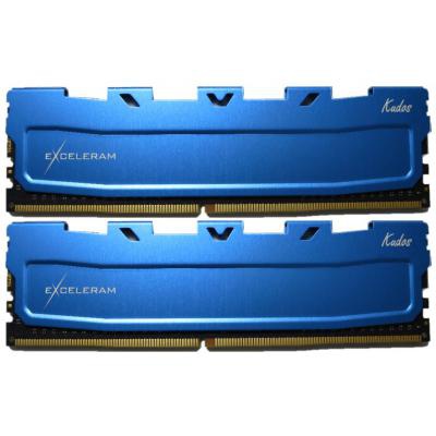 Модуль памяти для компьютера DDR4 8GB (2x4GB) 2400 MHz Blue Kudos eXceleram (EKBLUE4082417AD)