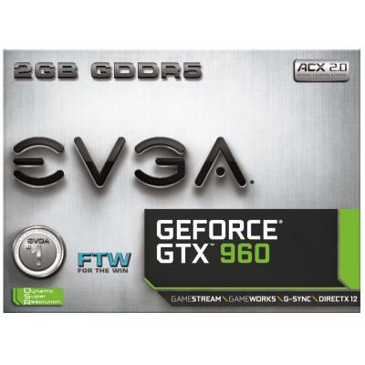 Видеокарта EVGA GeForce GTX960 2048Mb FTW GAMING ACX 2.0+ (02G-P4-2968-KR)