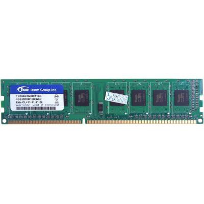 Модуль памяти для компьютера DDR3 4GB 1600 MHz Team (TED34G1600C11BK)