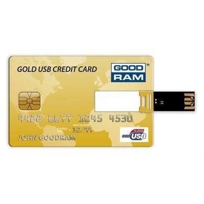USB флеш накопитель GOODRAM 8Gb Gold Credit Card (PD8GH2GRCCPR9)