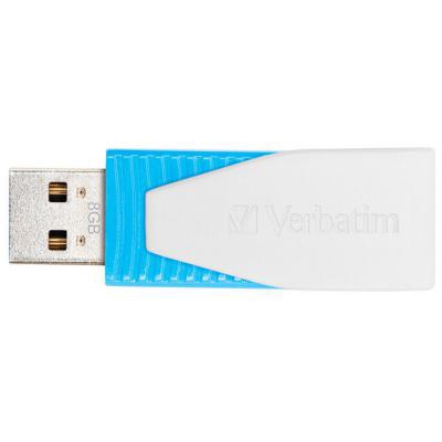 USB флеш накопитель Verbatim 8GB STORE'N'GO SWIVEL BLUE USB 2.0 (49812)