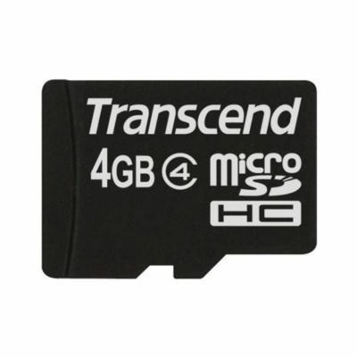 Карта памяти 4Gb microSDHC class 4 Transcend (TS4GUSDC4)