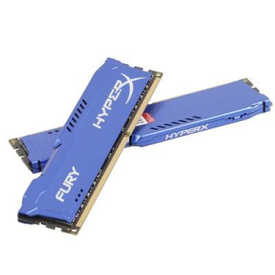 Модуль памяти для компьютера DDR3 16Gb (2x8GB) 1600 MHz HyperX Fury Fury Blu Kingston Fury (ex.HyperX) (HX316C10FK2/16)