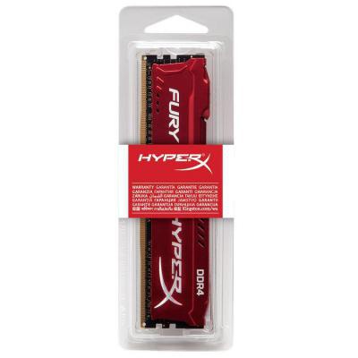 Модуль памяти для компьютера DDR4 8GB 2400 MHz HyperX Fury RED Kingston (HX424C15FR2/8)