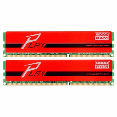 Модуль памяти для компьютера DDR4 16GB (2x8GB) 2400 MHz Play Red GOODRAM (GYR2400D464L15S/16GDC)