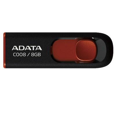 USB флеш накопитель ADATA 8Gb C008 black+red (AC008-8G-RKD)