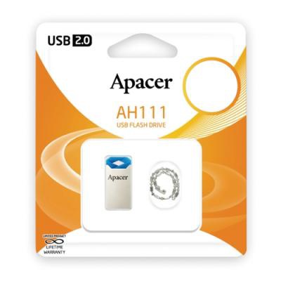 USB флеш накопитель Apacer 8GB AH111 Blue RP USB2.0 (AP8GAH111U-1)