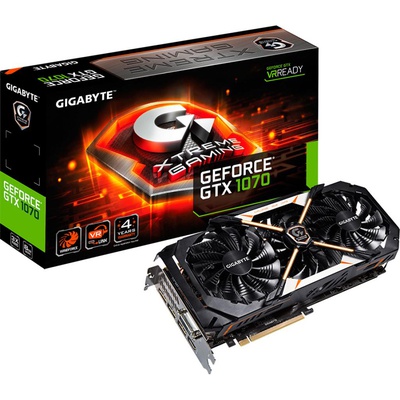 Видеокарта GIGABYTE GeForce GTX1070 8192Mb Xtreme Gaming (GV-N1070XTREME-8GD)