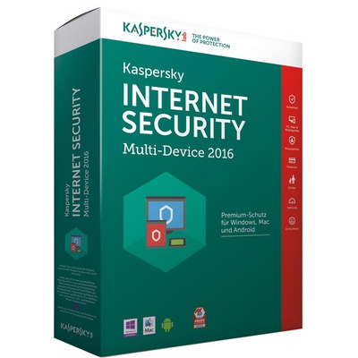 Программная продукция Kaspersky Internet Security 2016 Multi-Device 1+1 ПК 1 рік Renewal Car (KL1941OOAFR16)