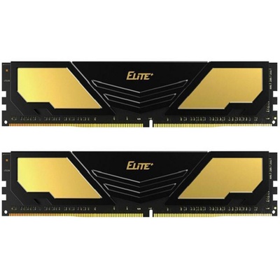 Модуль памяти для компьютера DDR4 32GB (2x16GB) 2400 MHz Elite Plus Gold/Black Team (TPD432G2400HC16DC01)