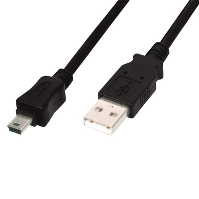 Дата кабель USB 2.0 AM to Mini 5P 1.0m DIGITUS (84127)