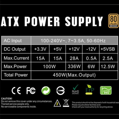 Блок живлення Gamemax 450W (GP-450)