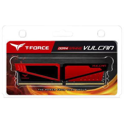 Модуль памяти для компьютера DDR4 16GB 2400 MHz T-Force Vulcan Red Team (TLRED416G2400HC15B01)