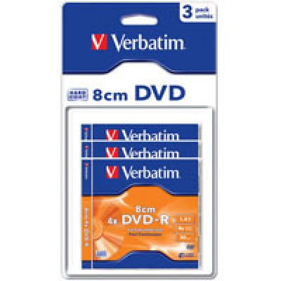 Диск DVD Verbatim 1.4Gb 4X MattSilver Hardcoated 3шт (43592)