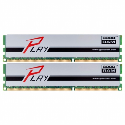 Модуль памяти для компьютера DDR4 16GB (2x8GB) 2400 MHz PLAY Silver GOODRAM (GYS2400D464L15S/16GDC)