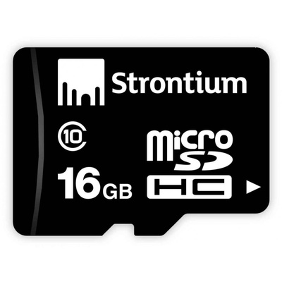 Карта памяти STRONTIUM Flash Miсro-SD memory card 16Gb Class 10 (SR16GTFC10R)
