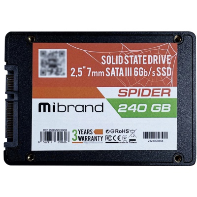 Накопичувач SSD 2.5' 240GB Mibrand (MI2.5SSD/SP240GBST)