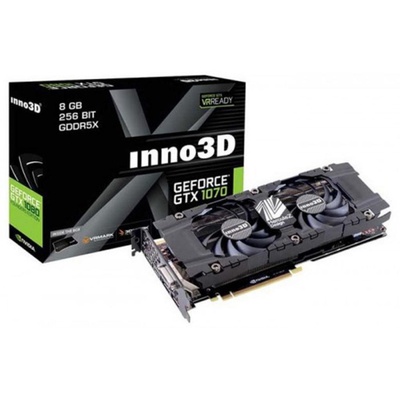 Видеокарта Inno3D GeForce GTX1070 8192Mb HerculeZ TWIN X2 (N1070-1SDN-P5DN)