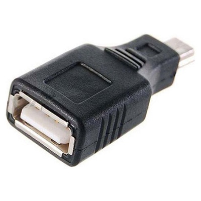 Переходник Lapara USB 2.0 A Female to Mini-B USB Male (LA-USB-AF-MiniUSB black)