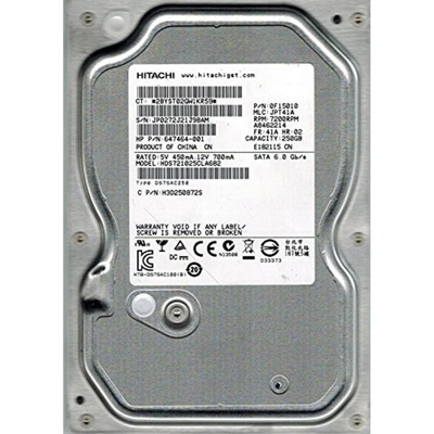 Жесткий диск 3.5'  250Gb Hitachi HGST (#HDS721025CLA682#)