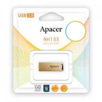 USB флеш накопитель 8GB AH133 Champagne Gold RP USB2.0 Apacer (AP8GAH133C-1)