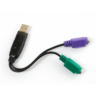Переходник Dynamode USB 1.1 A Male - 2*PS/2 (USB to PS/2)