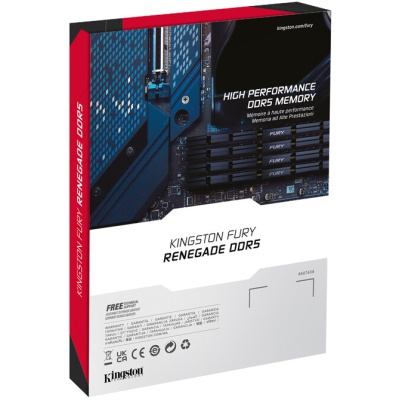 Модуль пам'яті для комп'ютера DDR5 48GB (2x24GB) 7200 MHz Renegade Silver XMP Kingston Fury (ex.HyperX) (KF572C38RSK2-48)