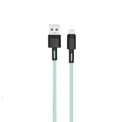 Дата кабель USB 2.0 AM to Lightning 1.0m 5A green XO (NB166-L-1-GR)