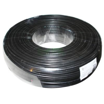 Кабель телевизионный Ritar 0,81 мм.CU, 64x0.12m CCA экран, + 2*0.5 power, черная PVC, б (RT-B100-RG59+2x0.5mm)