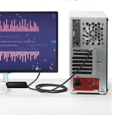 Кабель мультимедійний HDMI M to DVI M 1.0m black Vention (ABFBF)