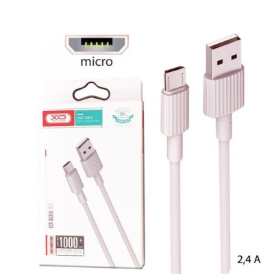 Дата кабель USB 2.0 AM to Micro 5P 1.0m 2.4A pink XO (NB156-M-PN)