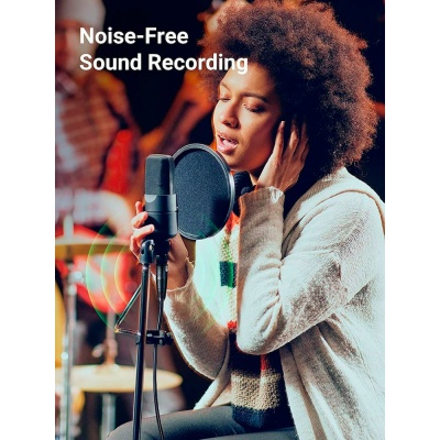 Кабель мультимедійний XLR M to XLR F 5.0m AV130 black UGREEN (20712)