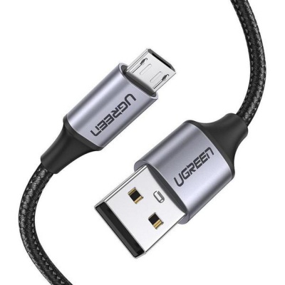 Дата кабель USB 2.0 AM to Micro 5P 1.5m US290 Silver Ugreen (US290/60152)