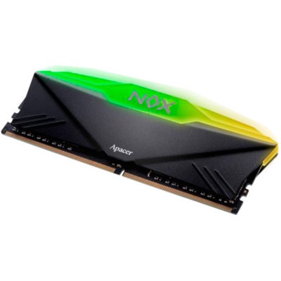 Модуль пам'яті для комп'ютера DDR4 32GB (2x16GB) 3200 MHz NOX RGB Black Apacer (AH4U32G32C28YNBAA-2)