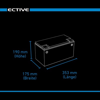 Батарея до ДБЖ Ective Ective DC 95 12V-95Ah, GEL Deep Cycle (TN2744)