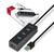 Концентратор AXAGON USB 3.1 to 4xUSB 3.0 1.2m + cable USB to Micro 5P black (HUE-S2BL)