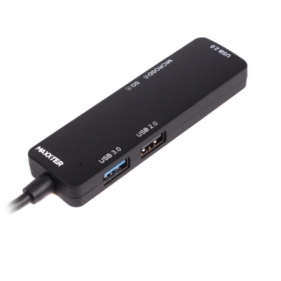 Концентратор Maxxter USB-C to 1xUSB 3.0 + 2xUSB 2.0 + SD/TF (HU3C-3PTF-01)