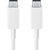 Дата кабель USB-C to USB-C 1.8m White 5A Samsung (EP-DX510JWRGRU)