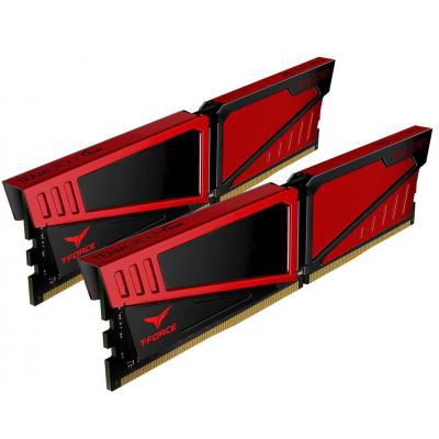 Модуль памяти для компьютера DDR4 16GB (2x8GB) 2666 MHz T-Force Vulcan Red Team (TLRED416G2666HC15BDC01)