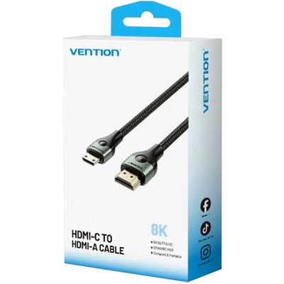 Кабель мультимедійний HDMI M to HDMI mini M 2.0m V2.1 8K 60Hz green Vention (AGJGH)
