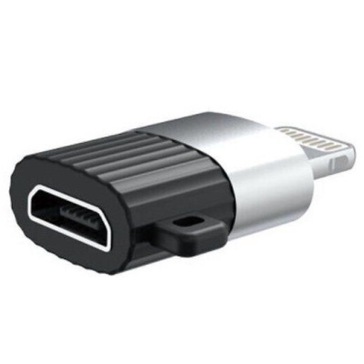 Перехідник Lightning M to Micro 5P F black XO (XO-NB149B-BK)