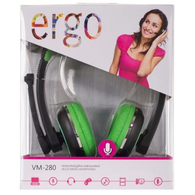 Наушники Ergo VM-280 Green