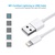 Дата кабель USB 2.0 AM to Lightning 1.8m 2.1A MFI White Choetech (IP0027-WH)