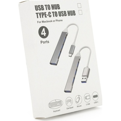 Концентратор Voltronic USB-C 4xUSB 3.0 0.1m black (YT-TC3H4-B)