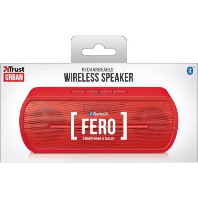 Акустическая система Trust Fero Wireless Bluetooth Speaker red (21706)